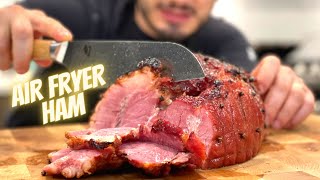 Making Air Fryer Ham  Honey Glazed HAM in the Cosori Air Fryer [upl. by Carolynne]