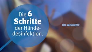 Hygienische Händedesinfektion in 6 Schritten – Dr Weigert [upl. by Aidan]