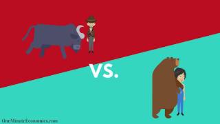 Bull and Bear Markets Bullish vs Bearish Explained in One Minute From Definition to Examples [upl. by Yar]