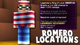 ALL Romero Locations For NEW LEGENDARY Talisman Hypixel Skyblock [upl. by Ragouzis]