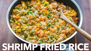 Easy Seafood Dinner  Shrimp Fried Rice Recipe [upl. by Inail]