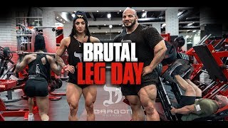 Big Ramy amp Bakhar Nabieva  Brutal Leg Day [upl. by Lasorella]