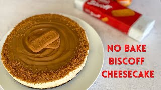 NO BAKE BISCOFF CHEESECAKE [upl. by Retxed]