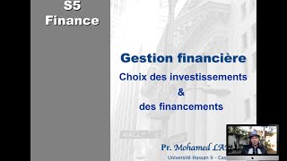 01 Gestion financière  introduction [upl. by Isnan890]