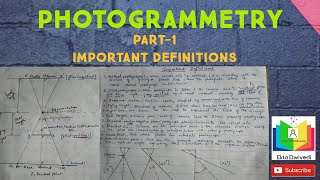 PHOTOGRAMMETRY PART1 Definitions [upl. by Gilberte]