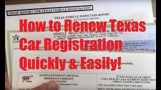 How to Renew Texas Car Registration Quickly amp Easily AVOID DMV LINES [upl. by Yrailih]