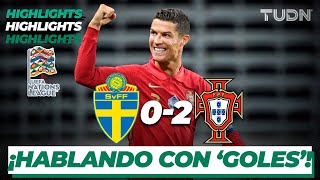 Highlights  Suecia 02 Portugal  UEFA Nations League 2020  J2  TUDN [upl. by Akanke595]