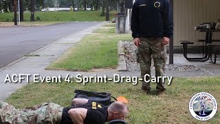 ACFT Event 4 Sprint Drag Carry [upl. by Platus848]