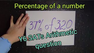 Calculating percentage of a number  Year 6 SATs Arithmetic question [upl. by Audie]