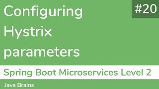 20 Configuring Hystrix parameters  Spring Boot Microservices Level 2 [upl. by Zurciram765]