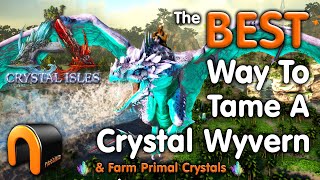 ARK How To Tame Crystal Wyverns amp Farm Primal Crystals [upl. by Sac150]