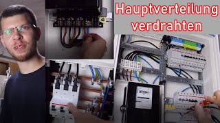 Hauptverteilung verdrahten Sicherungskasten ElektroM [upl. by Islaen628]