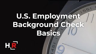 US Background Check Basics 2019 [upl. by Nitsa]