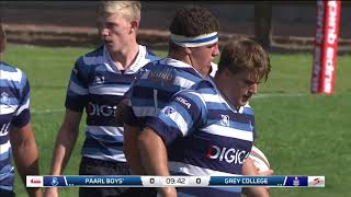 Premier Interschools Rugby 2021  Paarl Boys High vs Grey College [upl. by Yauqaj784]