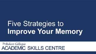 Five Strategies to Improve Your Memory [upl. by Shriver]