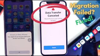 Easy Fixed Data Transfer Cancelled Reset iPhone to start setting up againquot [upl. by Rabush]