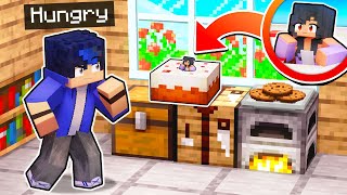 Im TINY And Hes SUPER HUNGRY In Minecraft [upl. by Kneeland]