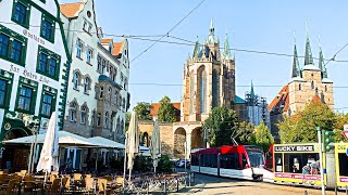 Germany Erfurt City  attractions street scenery impressions [upl. by Otero]