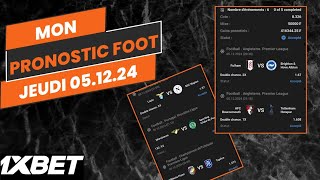 Pronostic foot aujourdhui  pronostic foot de ce jour  JEUDI 05122024 [upl. by Scotty]