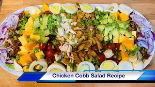 Chicken Cobb Salad  Salad Recipe [upl. by Nemracledairam]