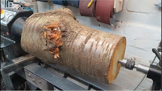 Woodturning  A Cherry Log [upl. by Mcfadden714]