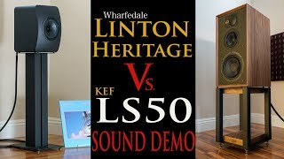 Wharfedale Linton Heritage Vs KEF LS50 Sound Demo [upl. by Zenia40]