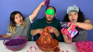 IZZY amp MARY CHEATED Blindfolded Slime Challenge [upl. by Eintruok]