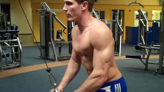 How To Tricep Pushdown Life Fitness Cable [upl. by Dnarb]