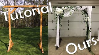 Making our Own DIY Wedding Arch  Vlog [upl. by Woodsum]