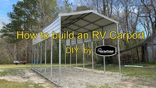 RV 101®  How to build an RV Carport [upl. by Euqinoj675]