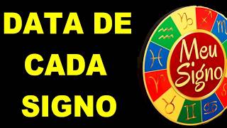 🔴 SIGNOS DE CADA MÊS DATAS DE CADA SIGNO DESCUBRA O SEU [upl. by Cire]