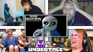 All Reactions to SANS Reveal Trailer  Super Smash Bros Ultimate [upl. by Doroteya]