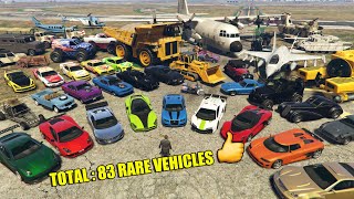 All Rare amp Secret Cars in GTA 5 Hidden Vehicle Locations Guide  Story Mode [upl. by Oetsira968]