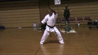 Kata HAMAHIGA NO TONFA  Demonstration at Okinawa World Karatedo Tournament 2009 [upl. by Pedersen]