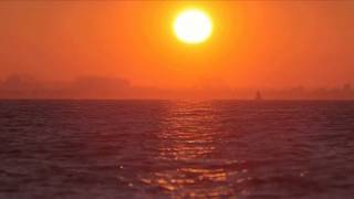 10 Hours Orange Sunset and Sea  Video amp Audio 1080HD SlowTV [upl. by Neelear344]