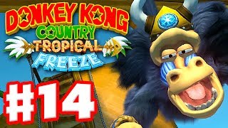 Donkey Kong Country Tropical Freeze  Gameplay Walkthrough Part 14  World 3 Boss Fight 100 [upl. by Leonsis]