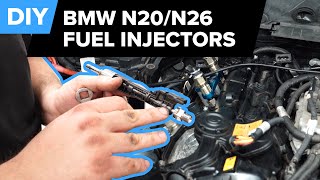 BMW Fuel Injector Replacement DIY BMW F30 328i N20N26 [upl. by Valoniah]