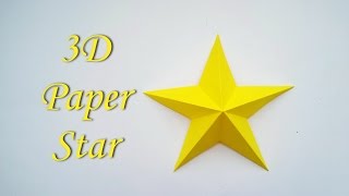 DIY Easy 3D Paper Star  Napravite 3D zvezdu od papira [upl. by Lawrenson]