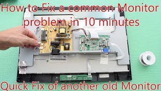 How to fix any Monitor with the most Common Problems Fixing another ViewSonic Monitor in 10 minutes [upl. by Galligan]