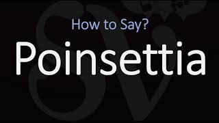 How to Pronounce Poinsettia CORRECTLY [upl. by Enneyehs662]