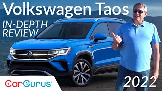 2022 Volkswagen Taos Review Volkswagens newest crossover  CarGurus [upl. by Wells409]