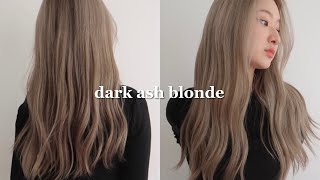 DARK ASH BLONDE AT HOME 💈👩🏽 [upl. by Ardnama113]