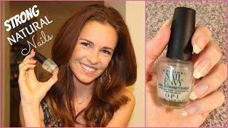 How To Grow LONG amp STRONG Natural Nails  OPI Nail Envy Review [upl. by Dorn]