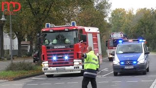 Gasexplosion in LudwigshafenOppau am 23102014  Einsatzfahrten [upl. by Elizabeth]