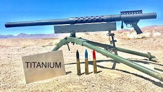 20MM VS TITANIUM  WILL TITANIUM STOP A CANNON [upl. by Ayhdnas]