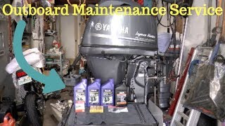 How To Service A 4 Stoke Outboard Motor [upl. by Cassilda]