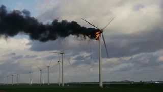 2 doden na brand in windturbine [upl. by Nomihs]