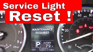 Correct way to RESET Maintenance Required Warning Toyota Highlander [upl. by Corvin]