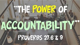 SERMON  quotThe Power of ACCOUNTABILITYquot Liberty Campus [upl. by Aynom462]