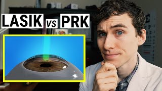 PRK vs LASIK Eye Surgery  Procedure Recovery and Cost [upl. by Atelra]